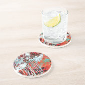 Sandstone Coaster – Corrosion Pulse Zandsteen Onderzetter (Zijkant)