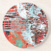 Sandstone Coaster – Corrosion Pulse Zandsteen Onderzetter (Voorkant)