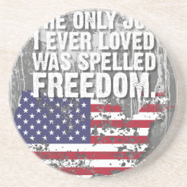 Sandstone Coaster – Vrijheid Baantje Zandsteen Onderzetter