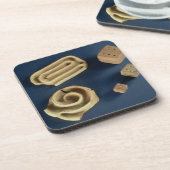 Sandstone dice and terracotta maze game, Harappa Bier Onderzetter (Linkerzijde)