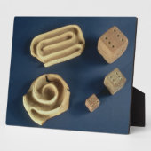 Sandstone dice and terracotta maze game, Harappa Fotoplaat (Zijkant)