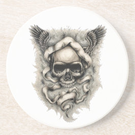 Sandstone Drink Onderzetter met "Wings of Destiny"