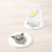 Sandstone Drink Onderzetter met "Wings of Destiny" (Zijkant)