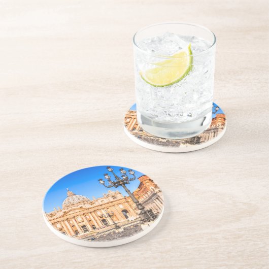 Sandstone Drink Onderzetter Vaticaan (Zijkant)