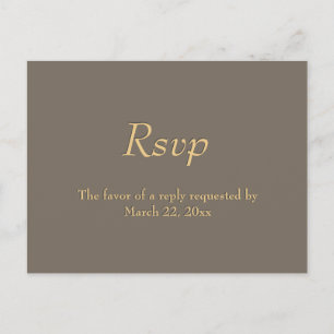 Sandstone en Gold Menu RSVP