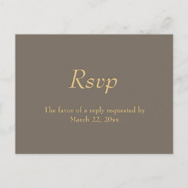 Sandstone en Gold Menu RSVP