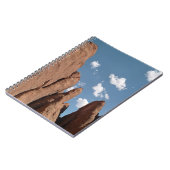 Sandstone Fins Utah Desert Foto Notitieboek (Linkerzijde)