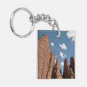 Sandstone Fins Utah Desert Foto Sleutelhanger (Voorkant Links)