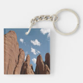 Sandstone Fins Utah Desert Foto Sleutelhanger (Achterkant)