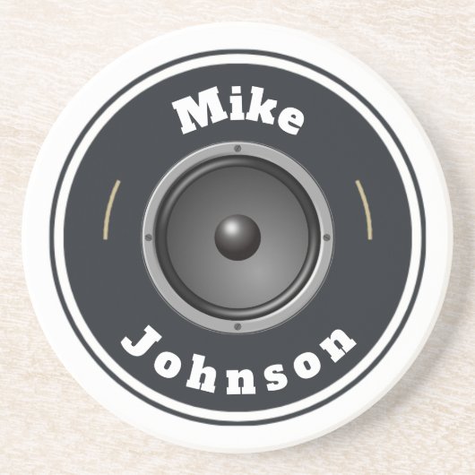 Sandstone Onderzetter - Aangepaste luidspreker (na (Voorkant)