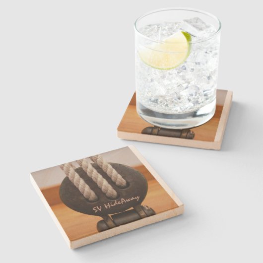 Sandstone Onderzetter Aangepaste standaard (Zijkant)