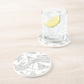 Sandstone Onderzetter ATOMIC BOOMERANG 1950s 200 C (Zijkant)