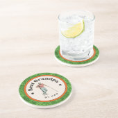 Sandstone Onderzetter - Beste opa van Par (Zijkant)