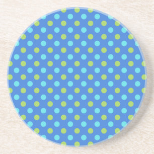 Sandstone-Onderzetter: Blue Moons Polka Dots Patte Zandsteen Onderzetter