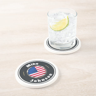Sandstone Onderzetter - Custom American Flag voeg