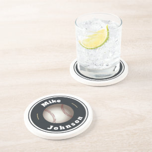 Sandstone Onderzetter - Custom Baseball (naam toev