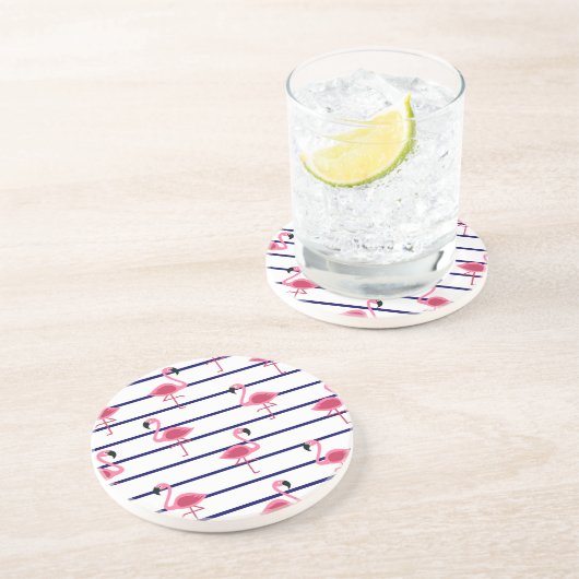 Sandstone Onderzetter Flamingo (Zijkant)