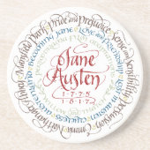 Sandstone Onderzetter - Jane Austen Period Dramas (Voorkant)