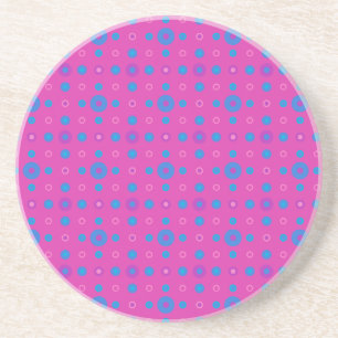 Sandstone-Onderzetter, magenta en helder blauw Zandsteen Onderzetter