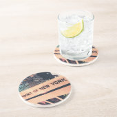 Sandstone Onderzetter met Spirit van New York (Zijkant)