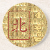 Sandstone onderzetter - Noordwind (Voorkant)