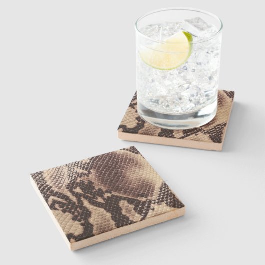Sandstone Onderzetter-slangenhuid Stenen Onderzetter (Zijkant)
