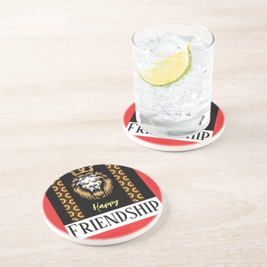 Sandstone Onderzetter vriendschap speciaal (Zijkant)