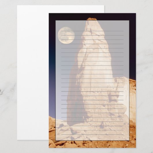 Sandstone Pinacle Briefpapier (Voorkant / Achterkant)