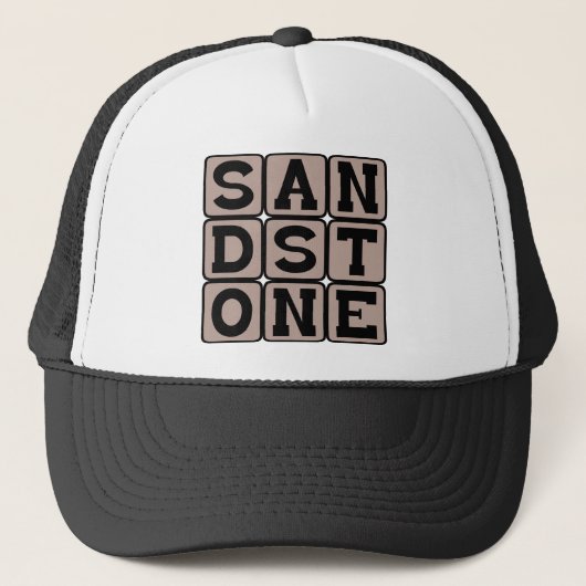Sandstone, Sedimentary Rock Trucker Pet (Voorkant)