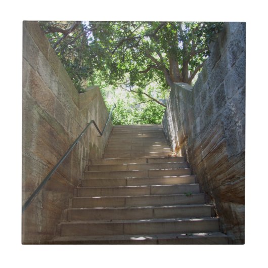 Sandstone Steps Tile Tegeltje (Voorkant)