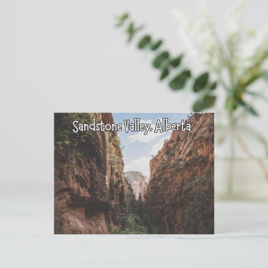 Sandstone Valley Alberta Canada Briefkaart (Staand voorkant)