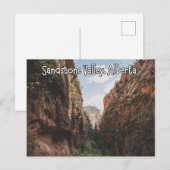 Sandstone Valley Alberta Canada Briefkaart (Voorkant / Achterkant)