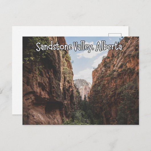 Sandstone Valley Alberta Canada Briefkaart (Voorkant / Achterkant)