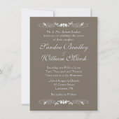 Sandstone Wedding Invitation Kaart (Voorkant)