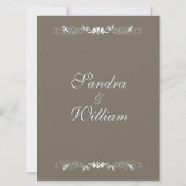 Sandstone Wedding Invitation Kaart (Achterkant)