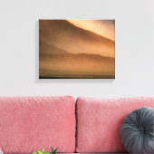 Sandstorm bij Mesvrij Sand Dunes, Sunset Canvas Afdruk (Insitu (Woonkamer))