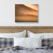 Sandstorm bij Mesvrij Sand Dunes, Sunset Canvas Afdruk (Insitu (Slaapkamer))