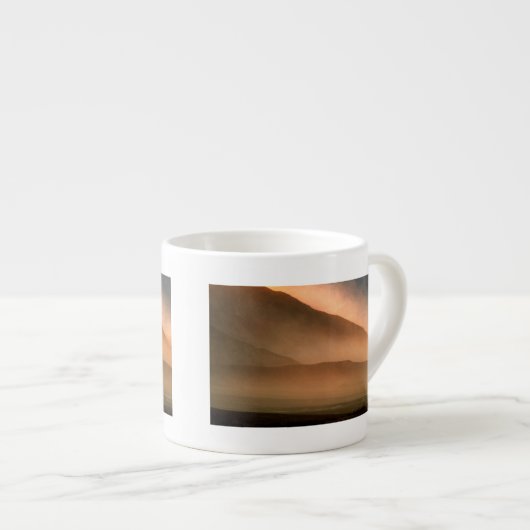 Sandstorm bij Mesvrij Sand Dunes, Sunset Espresso Kop (Voorkant rechts)