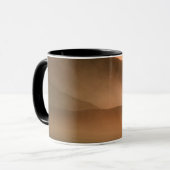 Sandstorm bij Mesvrij Sand Dunes, Sunset Mok (Voorkant links)