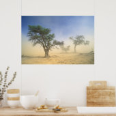 Sandstorm In Kalahari Desert, Kgalagadi Poster (Keuken)