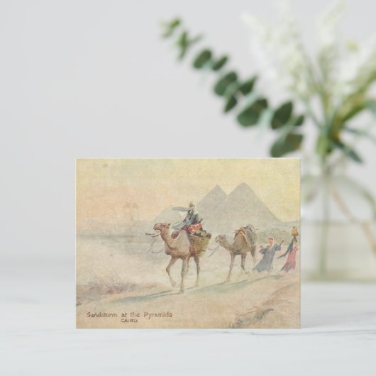 Sandstorm Pyramids Briefkaart (Staand voorkant)