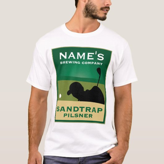 Sandtrap Pilsner Mannen T-shirt (Voorkant)