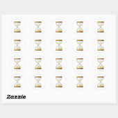 sanduhr eieruhr hourglass ronde sticker (Vel)
