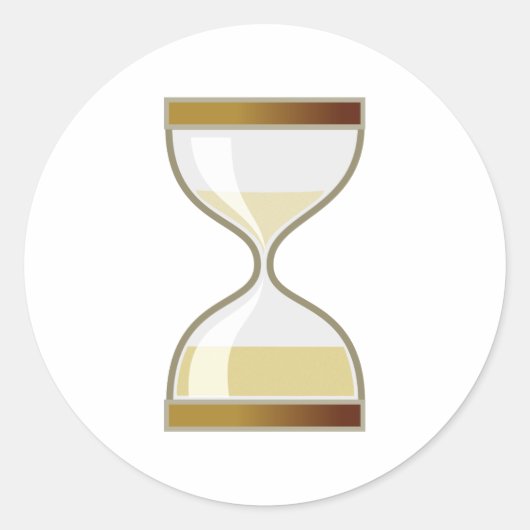 sanduhr eieruhr hourglass ronde sticker (Voorkant)