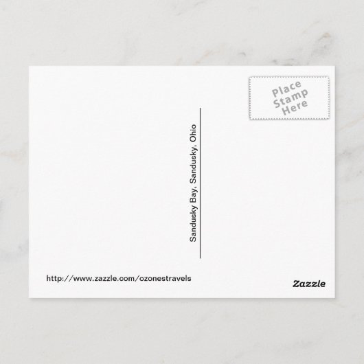 Sandusky Bay, Lake Erie Briefkaart (Achterkant)