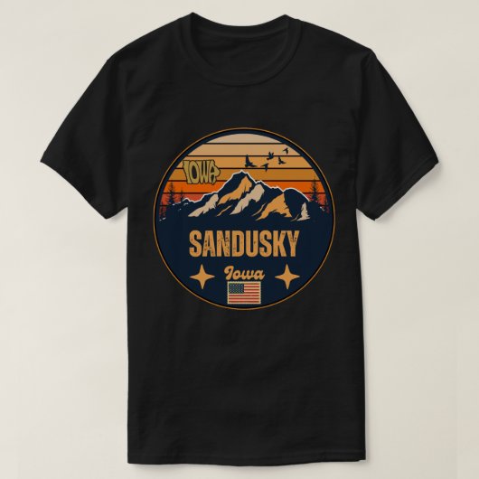 Sandusky, Iowa T-shirt (Design voorkant)