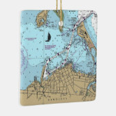Sandusky OH Nautical Chart Keramisch Ornament (Rechts)
