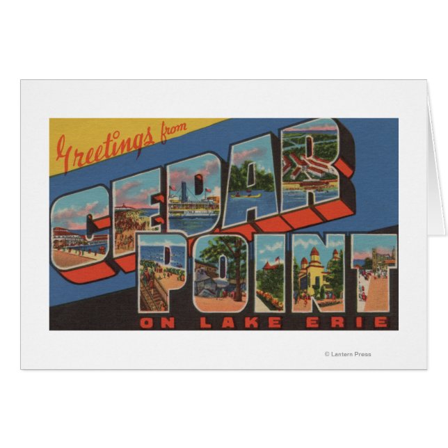 Sandusky, Ohio - Lake Erie - Cedar Point (Voorkant Horizontaal)