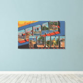 Sandusky, Ohio - Lake Erie - Cedar Point Canvas Afdruk (Insitu (Houten vloer))