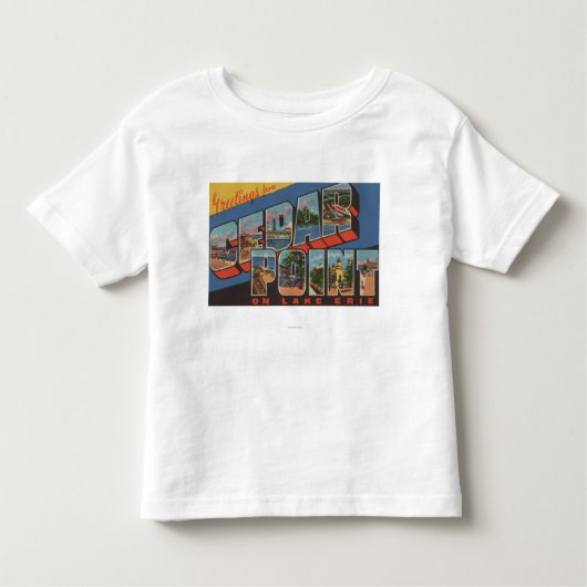Sandusky, Ohio - Lake Erie - Cedar Point Kinder Shirts (Voorkant)